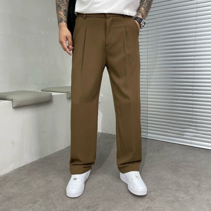 Alton | Men's Double-Pleated Wide-Leg Trousers