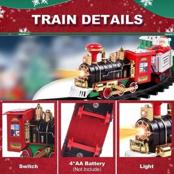 Christmas Train Set with Lights and Sounds