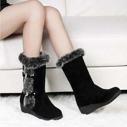 Mid Calf Orthopedic Boots Fur New Trend Winter Shoes