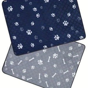 Super Absorbent Reusable Dog Pee Pads - Non-Slip and Washable Potty Training Mat