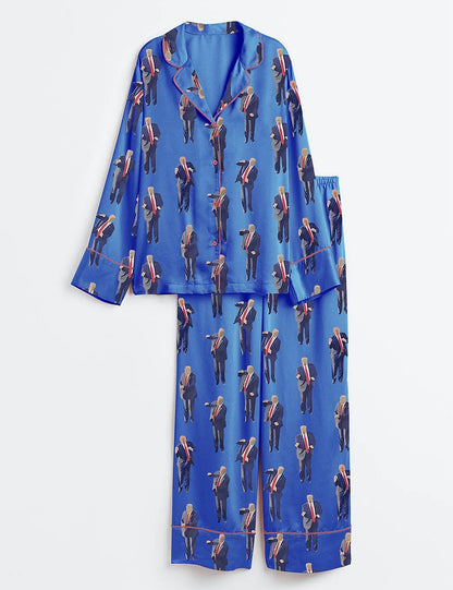 Women's America DJ Long Sleeve Pajama Set