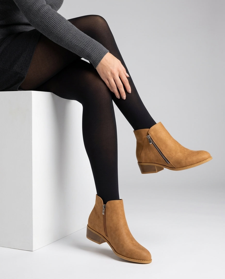 Iris | Women's Block Heel Ankle Boots