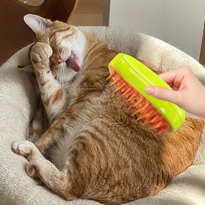 Steamy Cat Brush with Nano Mist Spray Technology