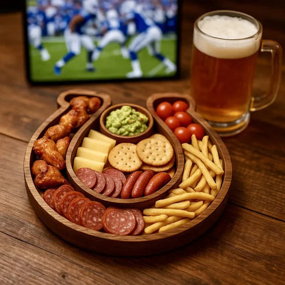 Team Legacy Wooden Charcuterie Board – Game Day Platter