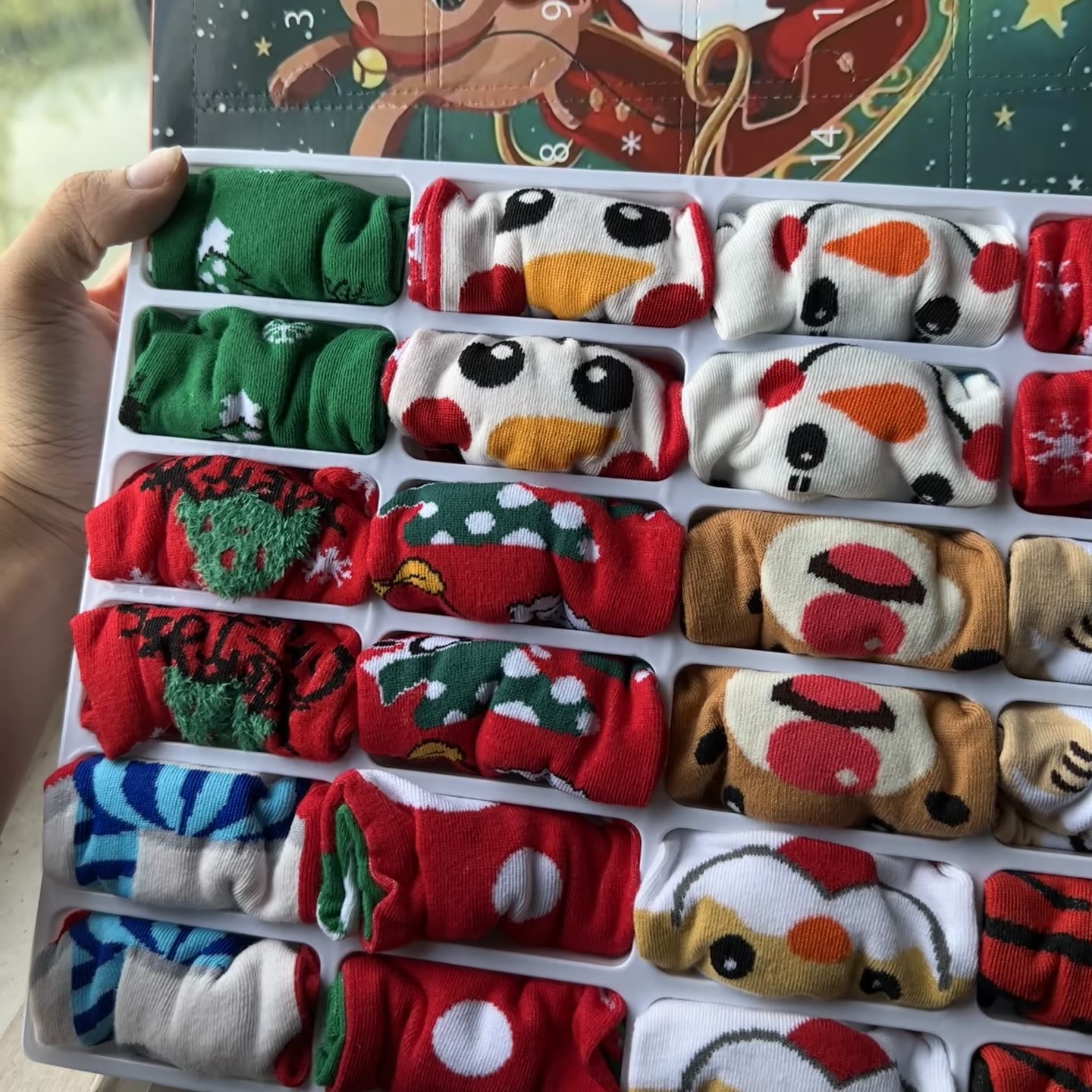 24 Pairs of Christmas Socks - Advent Calendar 2025