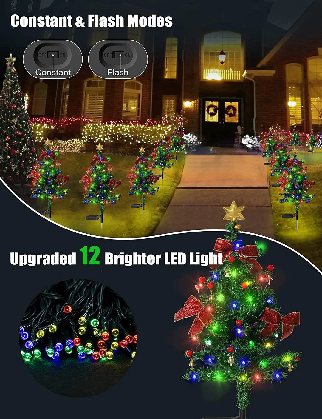 Solar Powered Christmas Tree