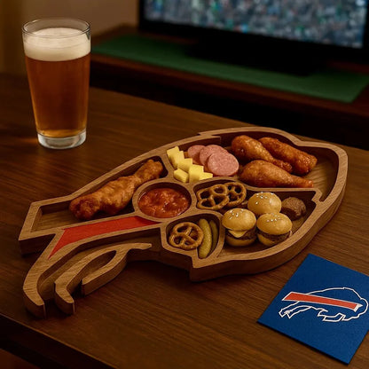 Team Legacy Wooden Charcuterie Board – Game Day Platter