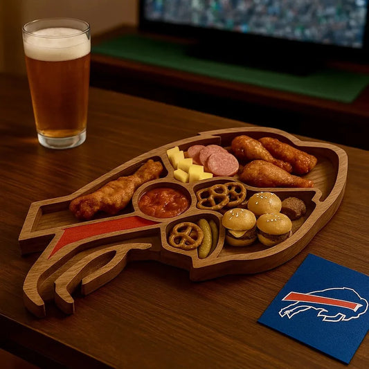 Team Legacy Wooden Charcuterie Board – Game Day Platter