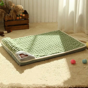 Luxury Winter Warm Cat and Dog Mat Sofa Washable Plaid Pet Bed