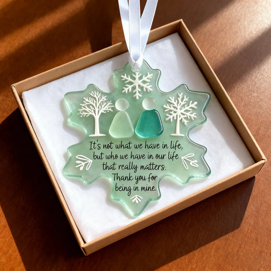 Snowflake-Shaped Sea Glass Friendship Decor