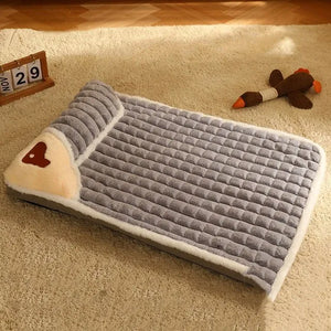 Luxury Winter Warm Cat and Dog Mat Sofa Washable Plaid Pet Bed