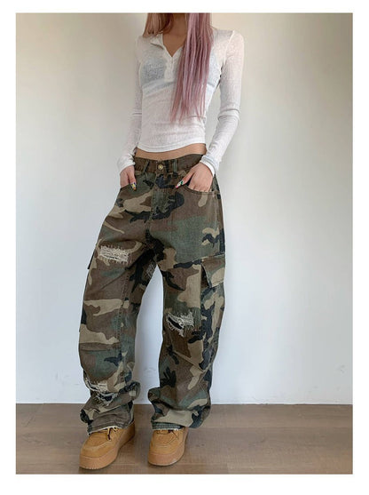 Brannock | Women's Camo Cargo Trousers