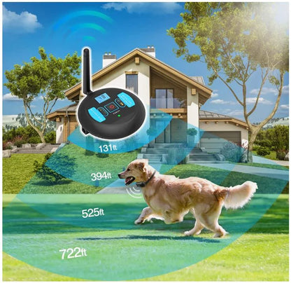 2-in-1 Wireless Dog Fence & Outdoor Training Collar, Dog Containment System