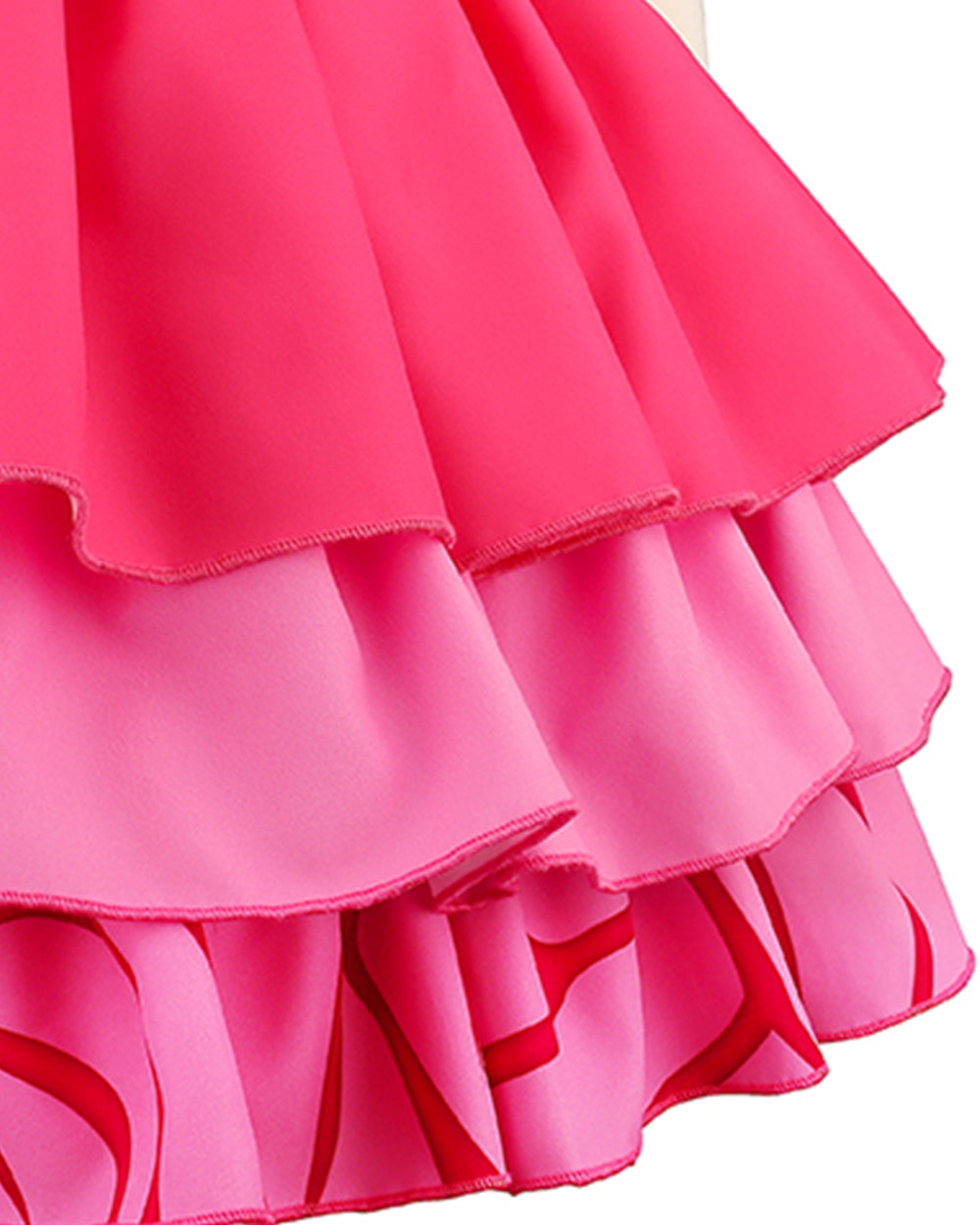 Girls Pink Princess Costume Movie 5 Jacket Shirt Skirt and Bag 4pcs Full Set for Cosplay Events