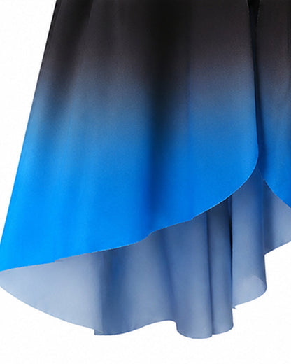 Kids Princess Chloe Charming Costume Wicked Wonderland Blue and Black Tops Pants with Skirt Set