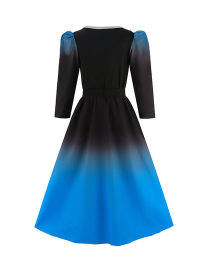 Kids Princess Chloe Charming Costume Wicked Wonderland Blue and Black Tops Pants with Skirt Set