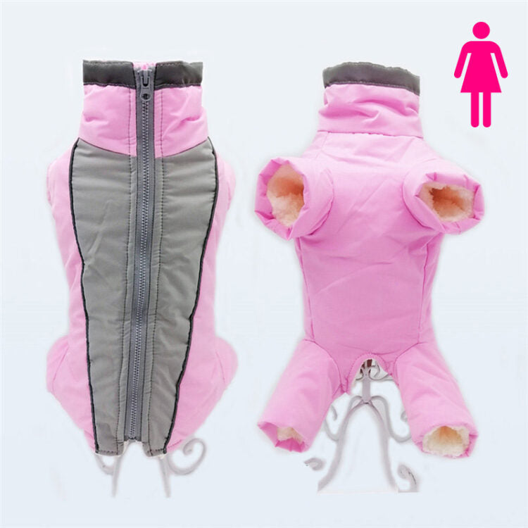 Waterproof Dog Snowsuit - Small Dog Winter Coat