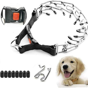 Dog Training Collar with Buckle For Large Dogs（Removable cap）