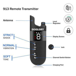 Dog Training Collar Rechargeable ipx7 waterproof-913-2000ft