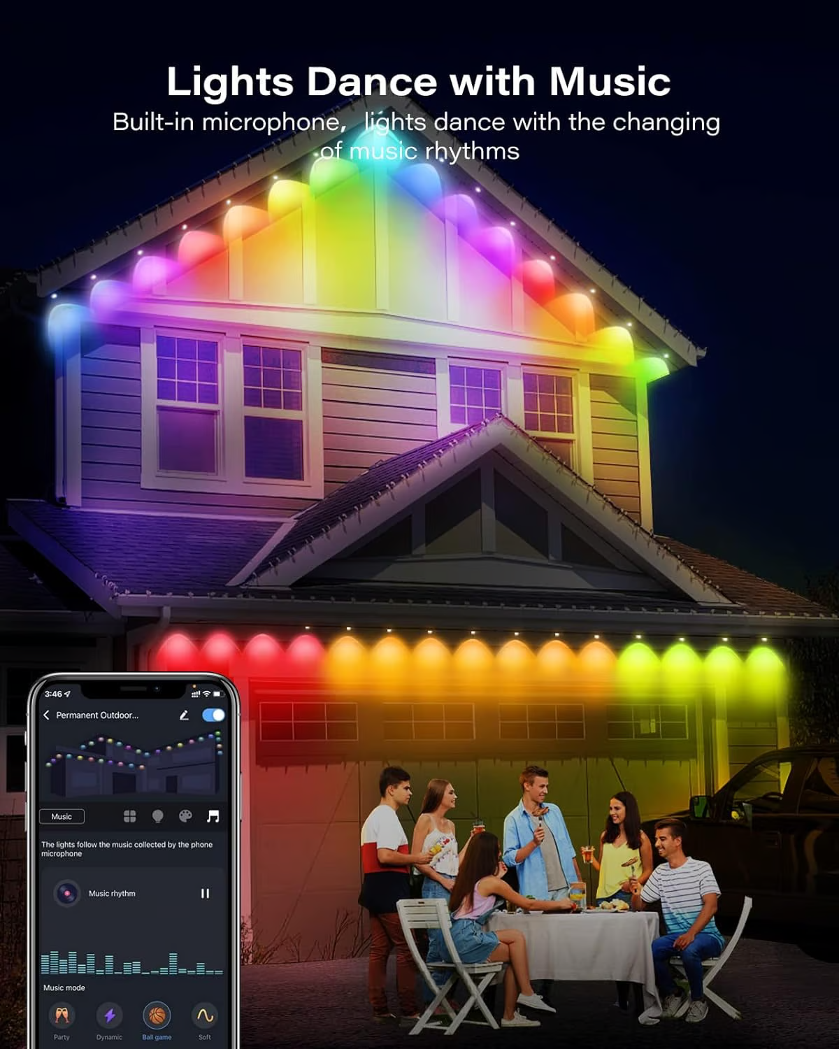 Outdoor Waterproof WiFi Bluetooth Smart Led Strip Light