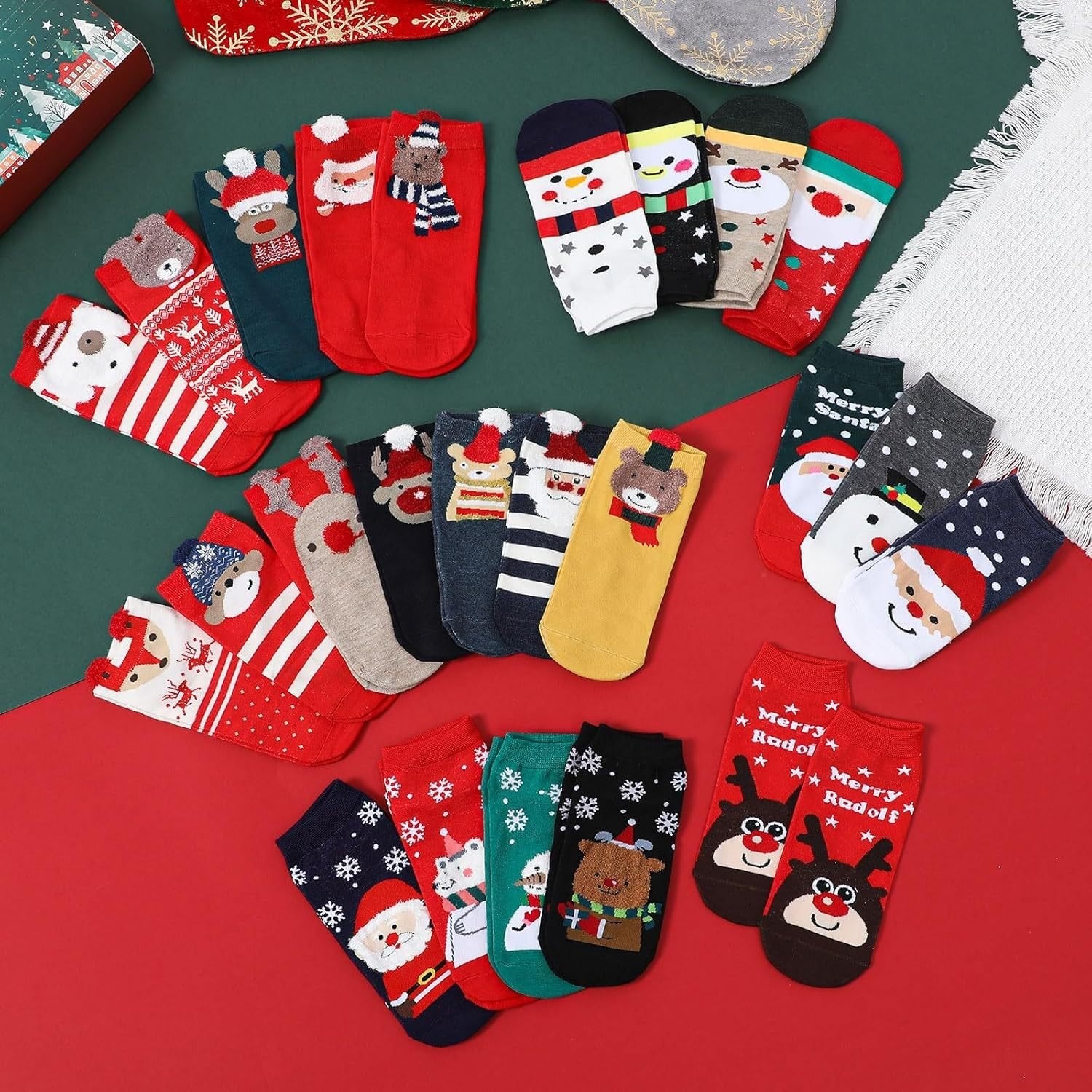 24 Pairs of Christmas Socks - Advent Calendar 2025