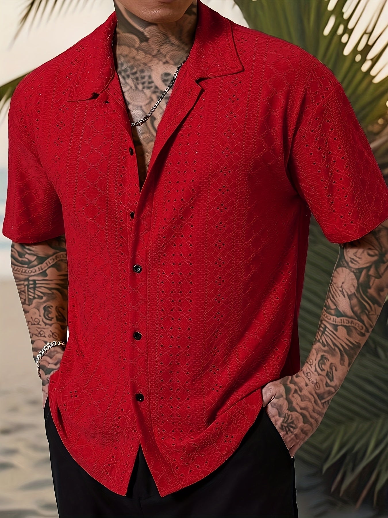 Men's Textured Resort Shirt