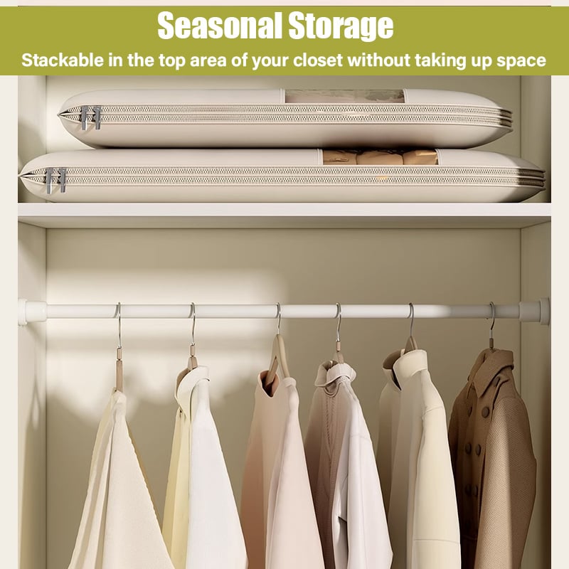 2025  Space Saving Hanging Garment Bag with Self Compression Zipper