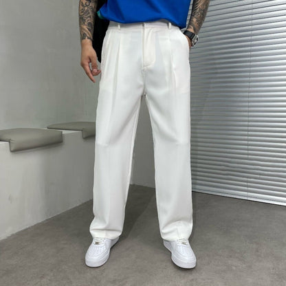 Alton | Men's Double-Pleated Wide-Leg Trousers