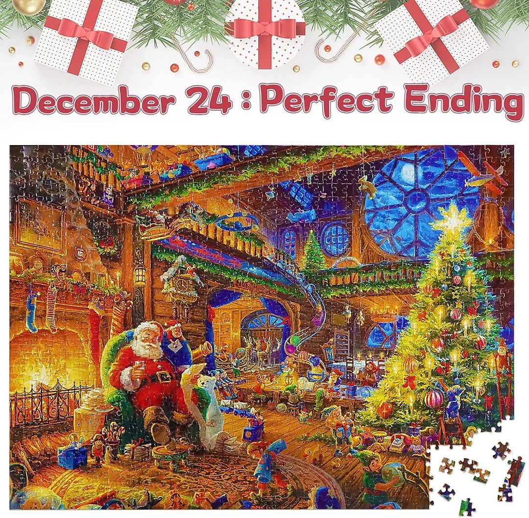 Advent Calendar 1008 PCS Christmas Jigsaw Puzzles