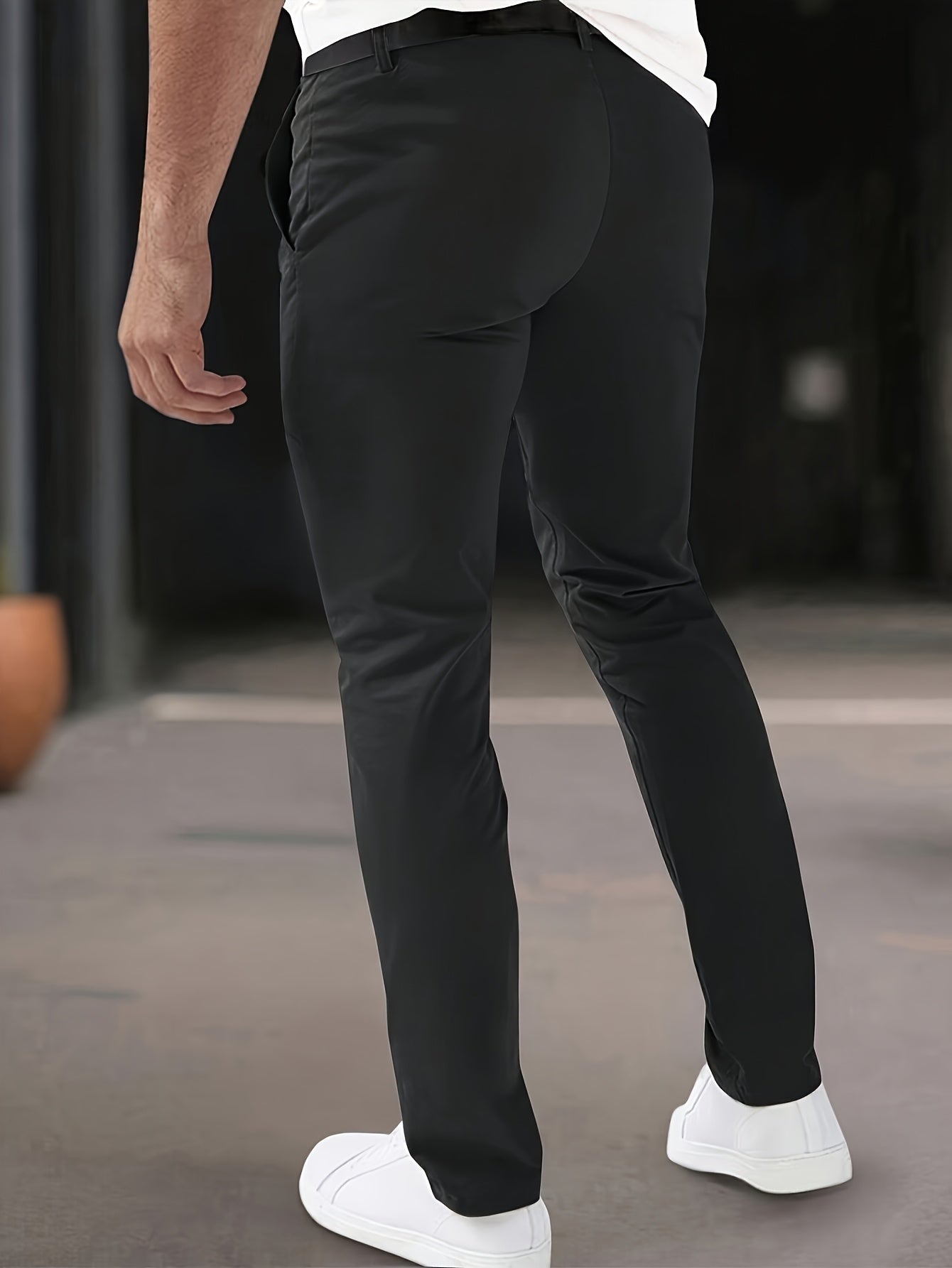 Landon | Men's Slim Fit Tailored Pants – Chino Style Dress Trousers with Pockets