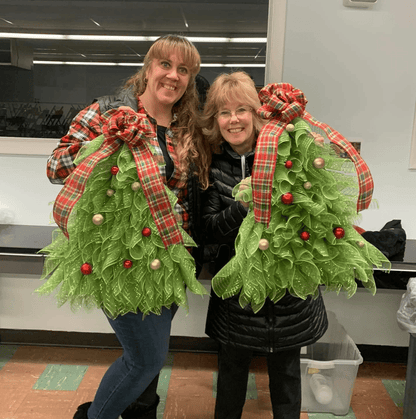 Handmade Christmas Tree Wreath for Front Door