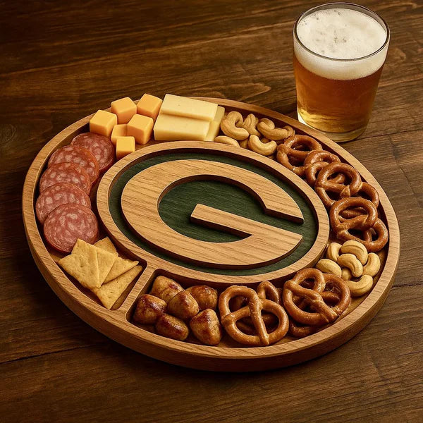 Team Legacy Wooden Charcuterie Board – Game Day Platter