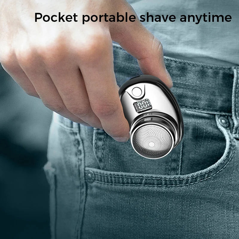 USB Mini Shaver with LED Charge Indicator, Electric Razor Pocket Portable