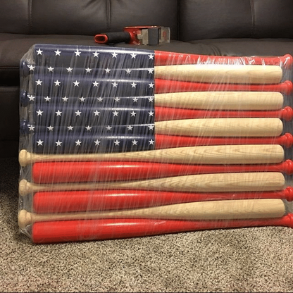 Wood Baseball Bat American Flag