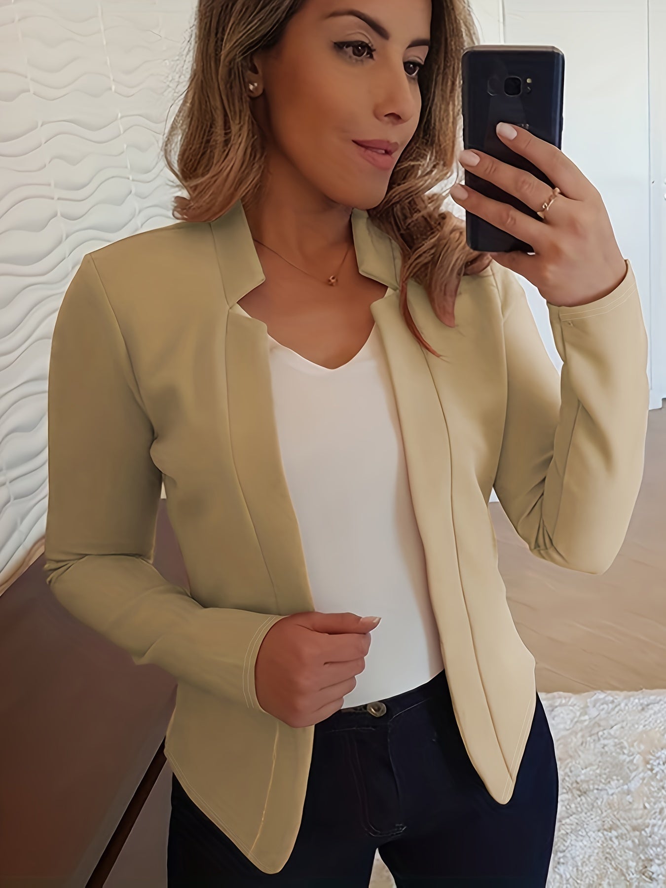 Women's Open Front Blazer Jacket