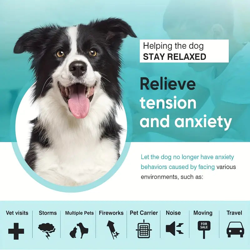 Calming Collars for dogs  - Adjustable and Waterproof Dog Anxiety Relief Collars