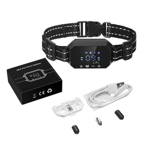 GPS Wireless Dog Fence Outdoor Pet Electronic Fencing Device Waterproof Dog Training Collar Electric Shock 100~3280 Ft Range