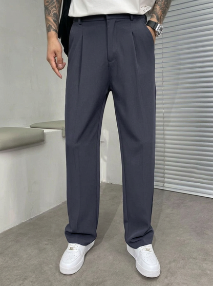 Alton | Men's Double-Pleated Wide-Leg Trousers