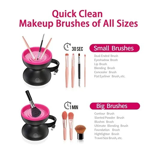 Electric Makeup Brush Cleaner Machine