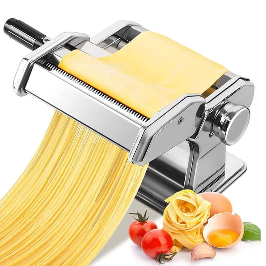 Stainless Steel Kitchen Tabletop Pasta Noodle Maker Roller Machine