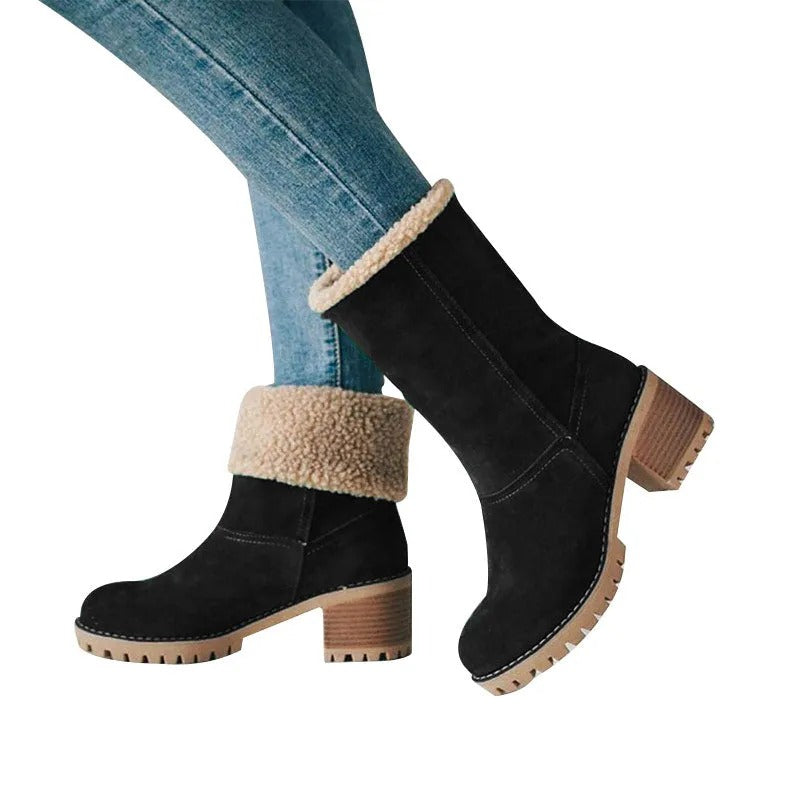 Zekear Seniors' Chunky Heel Winter Boots