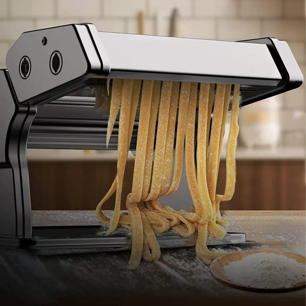 Stainless Steel Kitchen Tabletop Pasta Noodle Maker Roller Machine