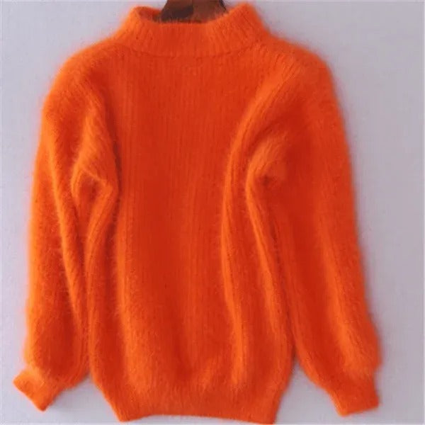 Cashmere Loose Solid Color Knit Sweater