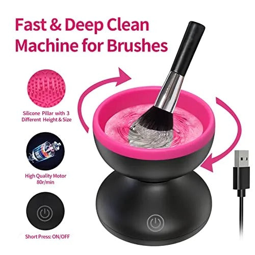 Electric Makeup Brush Cleaner Machine