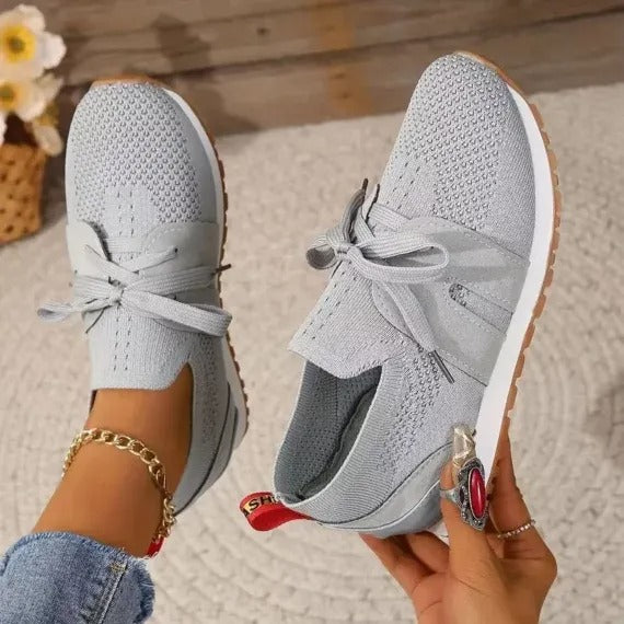 Women’s Breathable Flying Woven Orthopedic Sneakers