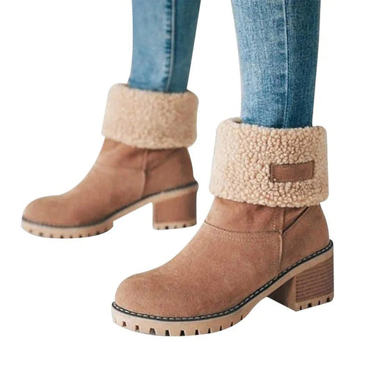 Zekear Seniors' Chunky Heel Winter Boots