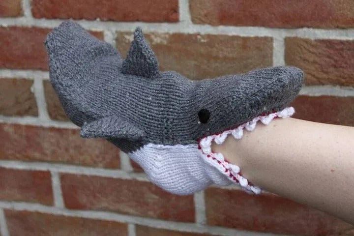 Knit Crocodile Socks