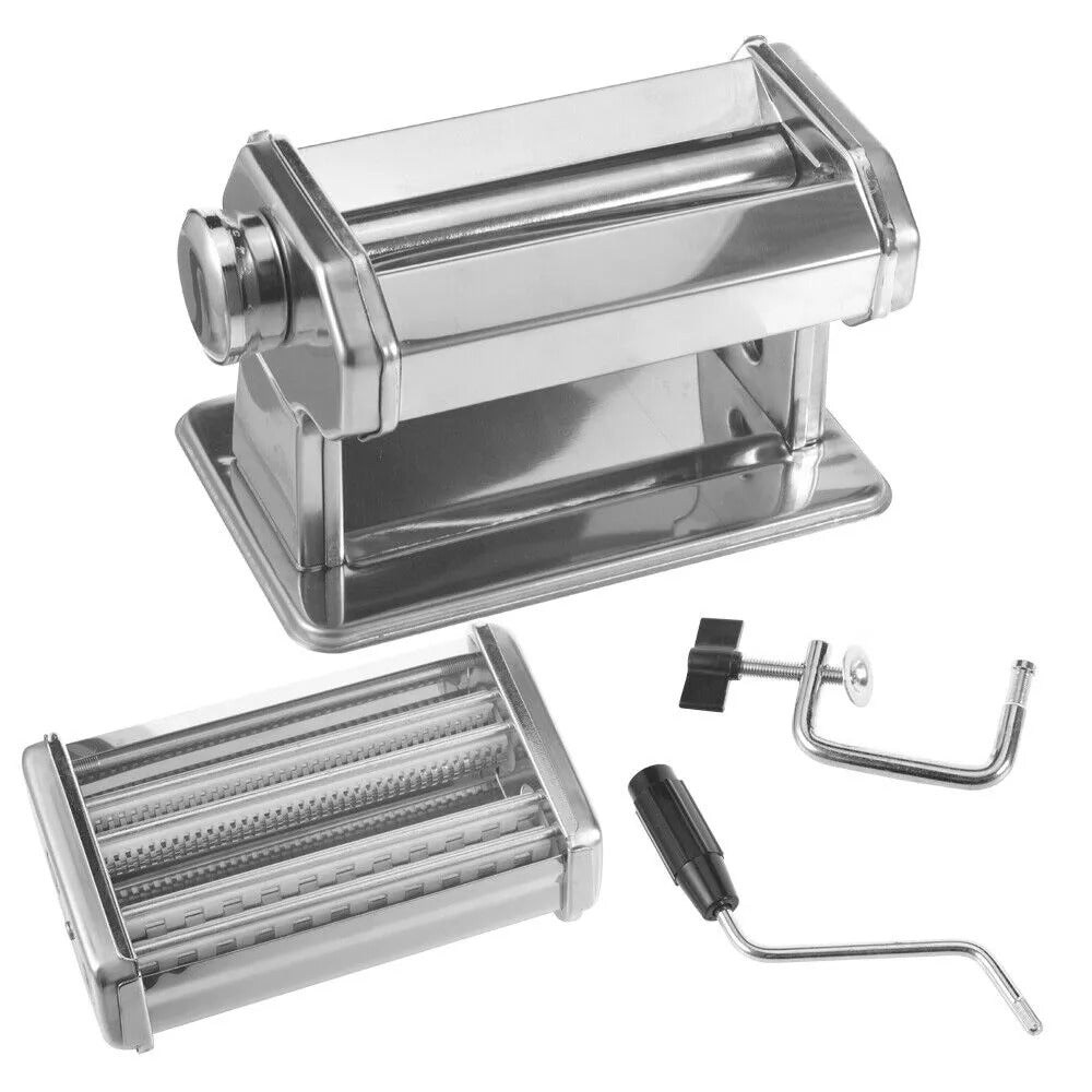 Stainless Steel Kitchen Tabletop Pasta Noodle Maker Roller Machine