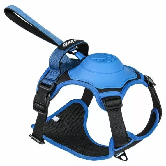 Dog Harness And Retractable Leash Set All-In-One