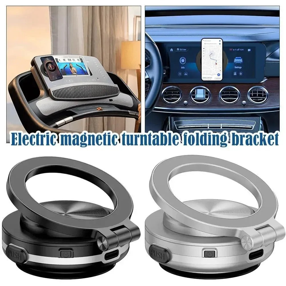 360° Rotating Electric Suction Magnetic Car Phone Holder